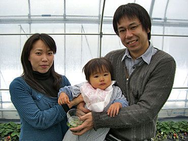 イチゴ狩りご来園のお客様